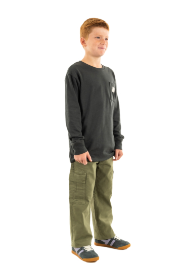 Tee shirts manches longues levi's® organic patch pocket g4o pirate black