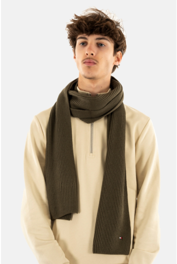 Echarpe tommy jeans flag pima rbn army green