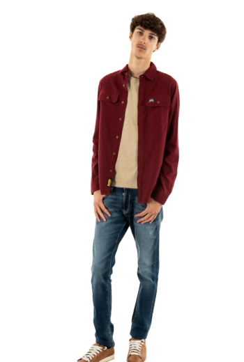 Chemise superdry flannel 5ov expedition red