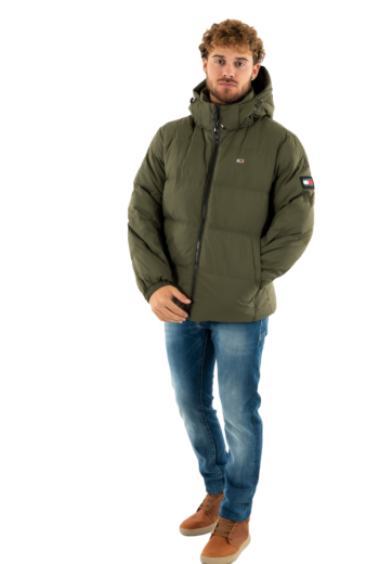 Doudounes tommy jeans essentials down m12 fatigue green