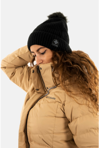 Bonnets columbia winter blur pom pom 010 black