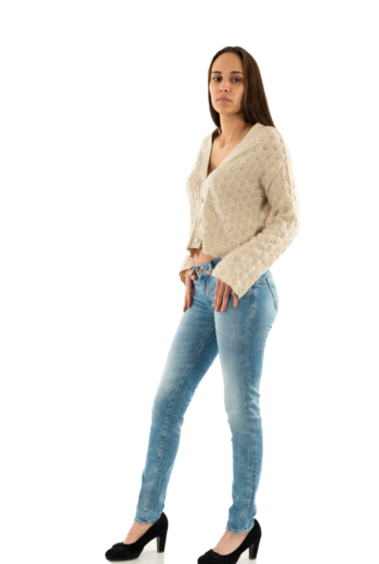 Gilets cardigans only liana pumice stone mel/white pearls