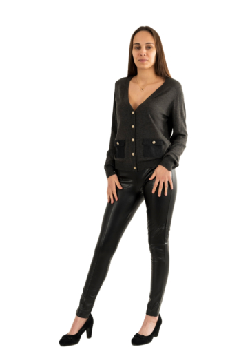 Gilets cardigans morgan 242-mje gris anthracite