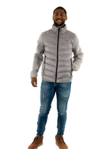 Doudounes superdry storm knit hybrid padded 07q grey marl