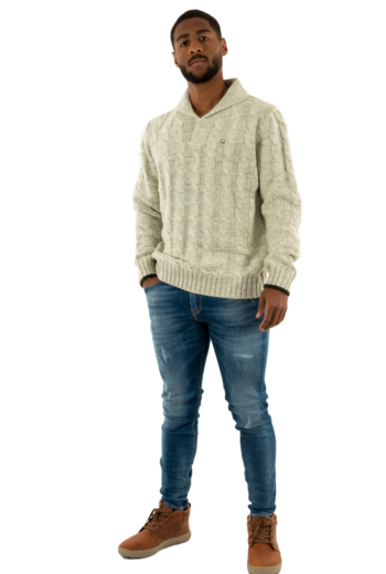 Pull hiver Benson & Cherry fable beige