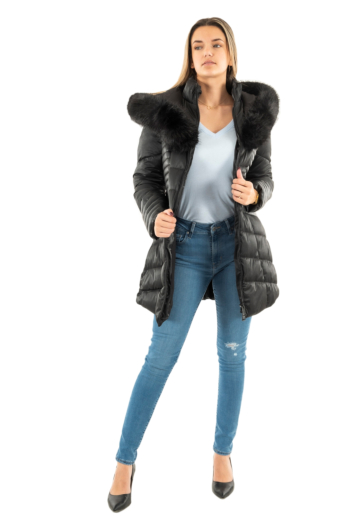 Doudounes guess jeans new oxana jblk jet black a996