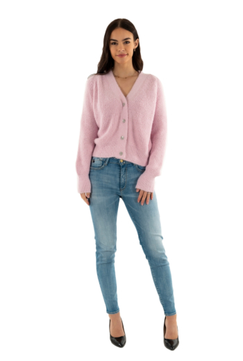Gilets cardigans morgan 251-max macaron