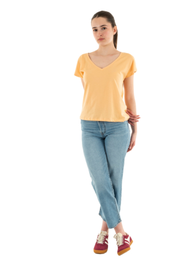 Tee shirt only winnie caramel cream stitch light gold