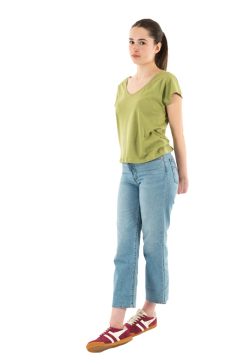 Tee shirt only winnie sage stitch light gold