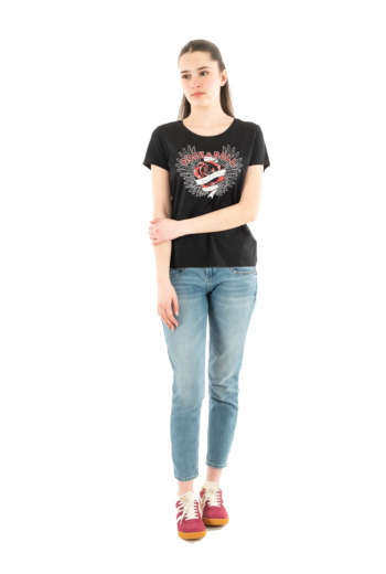 Tee shirt morgan drebel noir