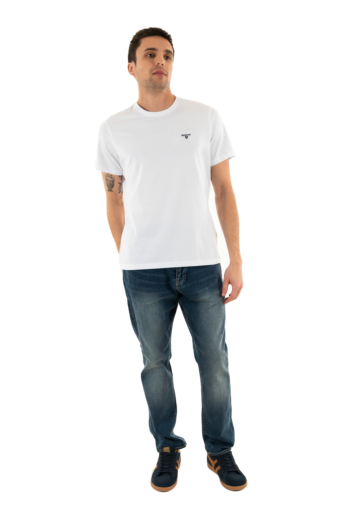 Tee shirt barbour mts0331 wh11 white