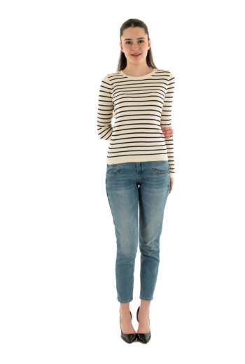 Pull leger only mila birch navy blazer