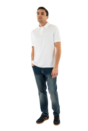 Polos barbour hylton interlock tailored fit polo shirt wh11 white