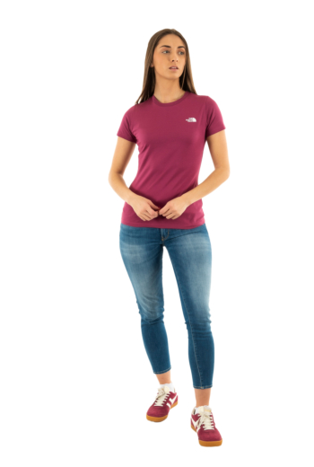 Tee shirt the north face ss sd slim 6eo cyber berry