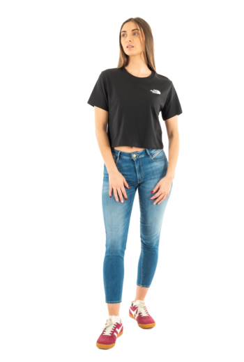 Tee shirt the north face simple dome cropped slim jk3 tnf black