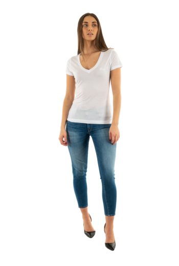 Tee shirt guess jeans w5gp31 g011 pure white