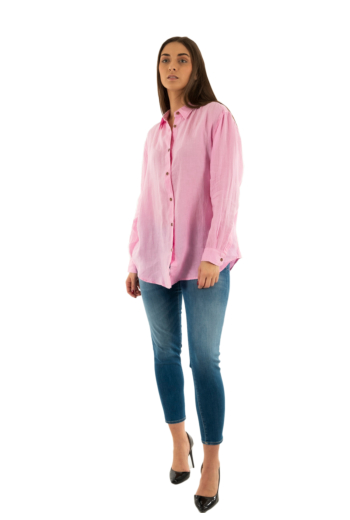 Chemisier superdry casual linen boyfrnd rj4 coastal pink