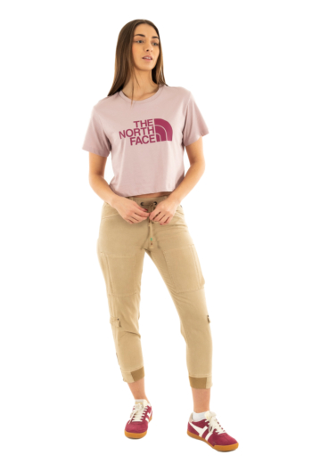 Tee shirt the north face ss easy relaxed cropped a1o metal pink/cybe