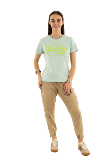 Tee shirt superdry vl neon slim sw1 harbour grey