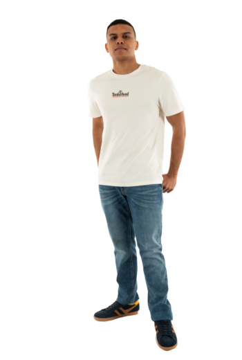 Tee shirt timberland washed back on the road graphic cm91 vintage white