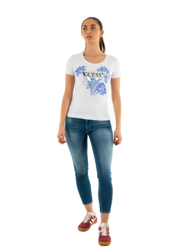 Tee shirt guess jeans w5gi08 g011 pure white