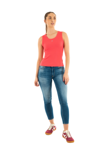 Debardeurs tommy jeans essential rib ta xi2 amour