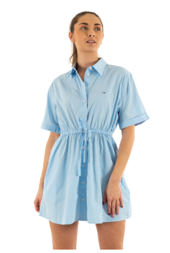 Robe tommy jeans mini stripe 0a9 sugarplum / stripe