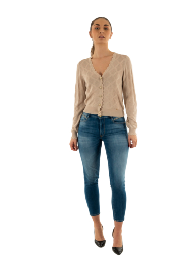 Gilets cardigans yes zee m438 br00 0212 tortora