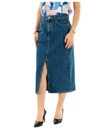 Jupe only bianca medium blue denim