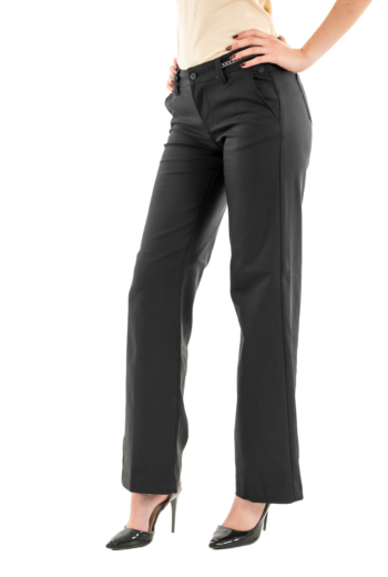 Pantalons freeman t. porter agatha plain linen pon223 12 black