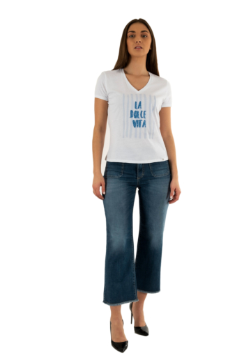 Tee shirt please t7663 1100 bianco