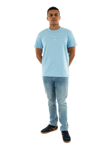 Tee shirt calvin klein jeans monologo cbr blue bell