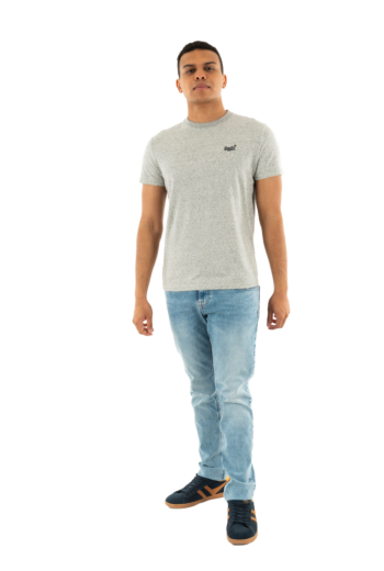 Tee shirt superdry m1011245a cie light grey grindle feeder
