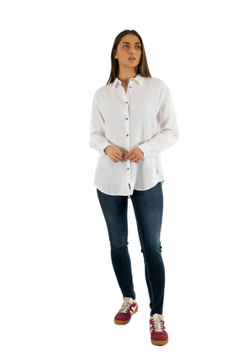 Chemisier superdry casual linen boyfrnd 01c optic