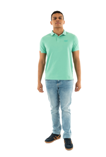 Polos superdry vint destroy polo 2md spearmint light green