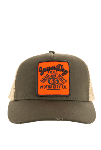 Casquettes superdry mesh trucker l5l fatigue green