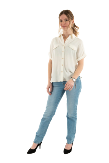 Chemisier manches courtes lola espeleta ch180s25 106 off white