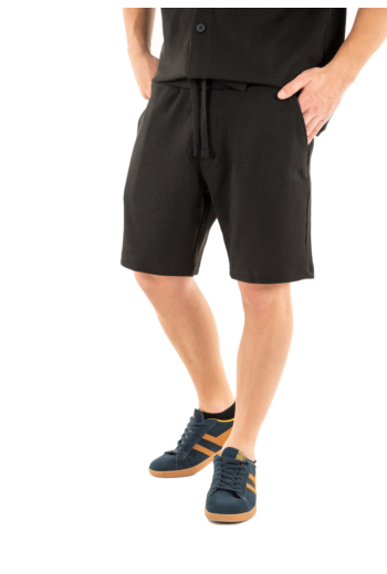 Shorts bermudas calvin klein jeans chunky waffle beh ck black