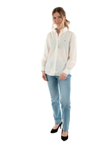 Chemisier tommy jeans reg pinstripe po ybl ecru