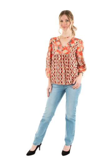 Tee shirt manches longues lola espeleta tp070s25 465 wax poppy
