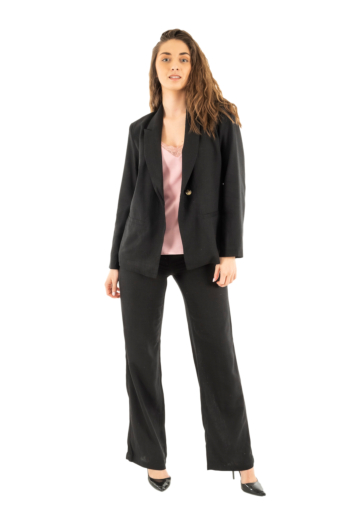 Blousons et vestes freeman t. porter bernie plain linen lin24 12 black