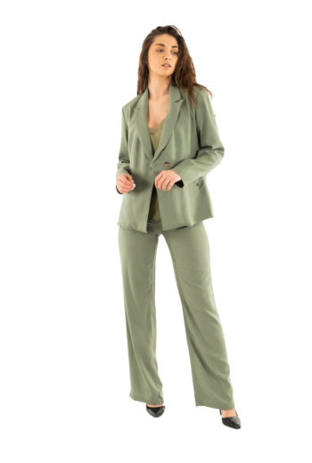 Blousons et vestes freeman t. porter bernie plain linen lin24 f839 deep lichen green