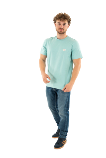 Tee shirt calvin klein jeans woven label regular mr5 fresh mint
