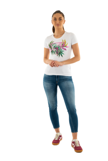 Tee shirt guess jeans w5gi07 g011 pure white