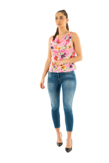 Debardeurs salsa drapped top w/neckli 620