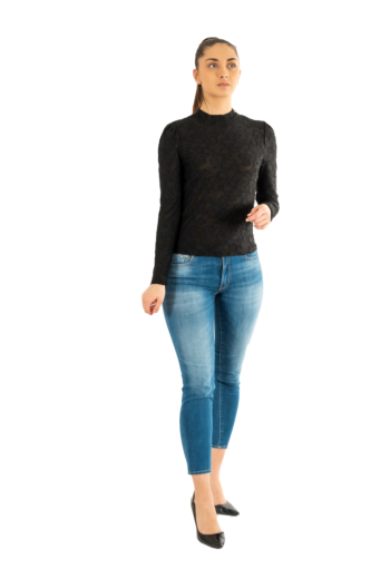Tee shirt manches longues morgan 251-tevora noir