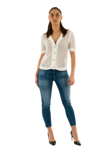 Gilets cardigans morgan 251-mlou off white
