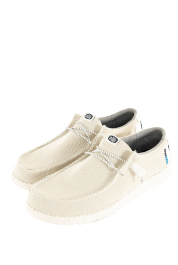 Chaussures bateau hey dude wally sport mesh 100 white