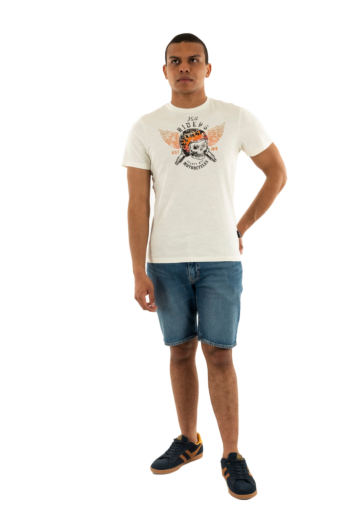 Tee shirt schott tsbedford off white