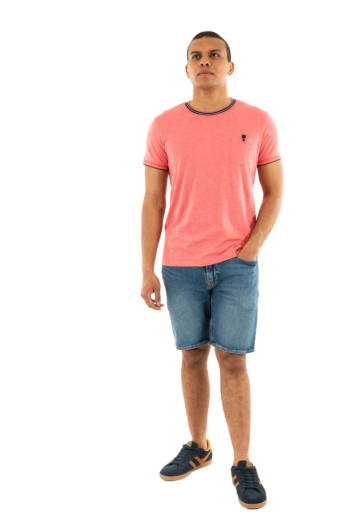 Tee shirt Benson & Cherry tebeau corail